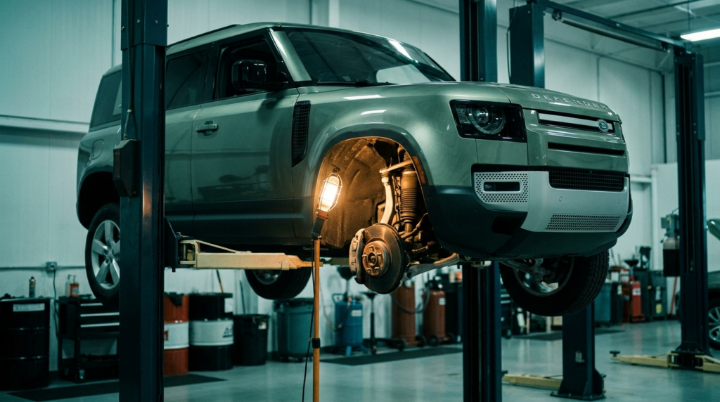 Land Rover Hava Süspansiyon Arızası: Aracınız Neden Bir Tarafa Yatıyor? (Belirtiler + Onarım Maliyeti)
